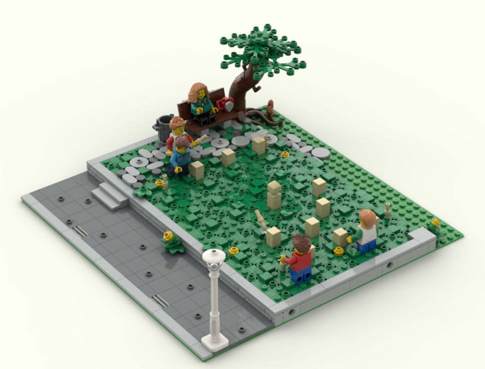Lego Modular Lawn Game: Kubb