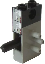 Stickered Assembly 2 x 1 x 3 1/3 with Grabber Lever Control Pattern (Sticker) - Set 8868