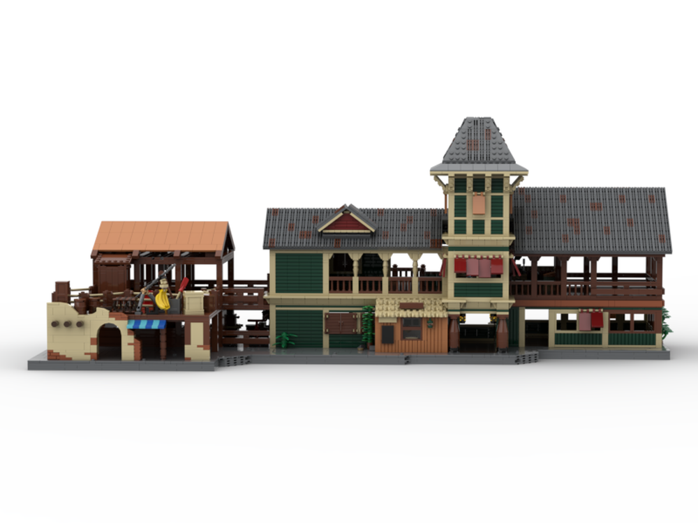Lego Jungle Cruise boathouse