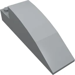 Brick Curved 8 x 2 x 2 / Light Bluish Gray