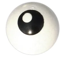 Technic Ball Joint with Black Eye Print