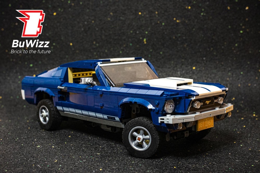 Lego Ford Mustang motorized with BuWizz