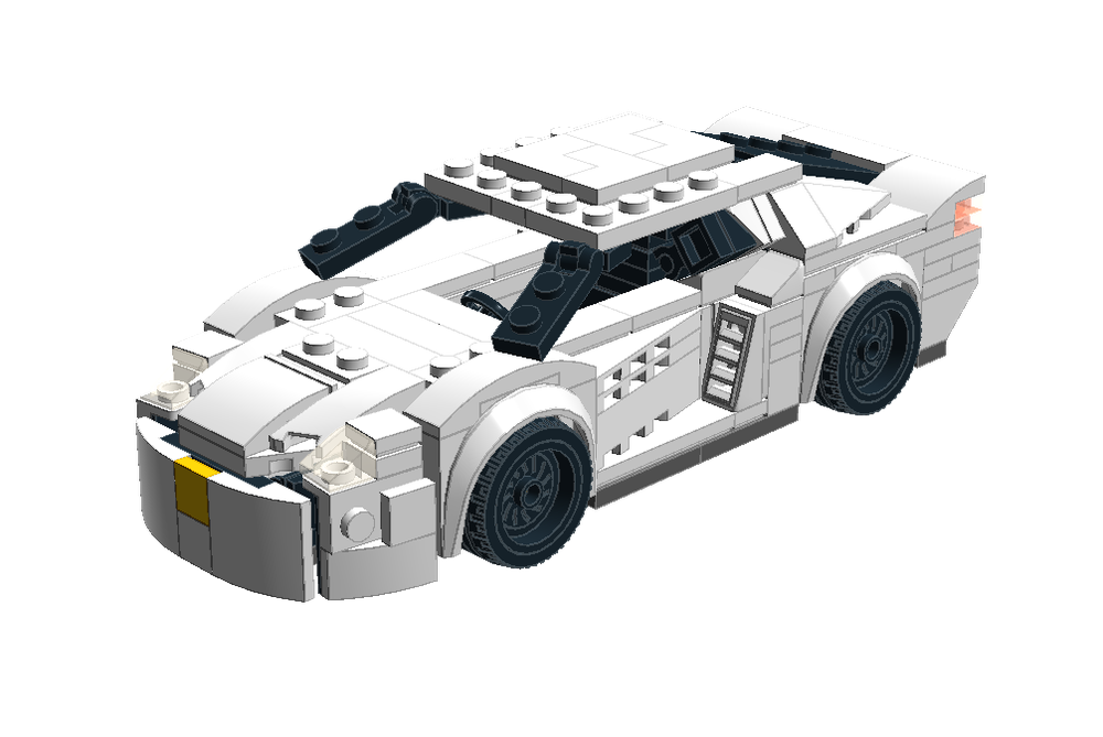 Lego 7-wide Lamborghini Aventador