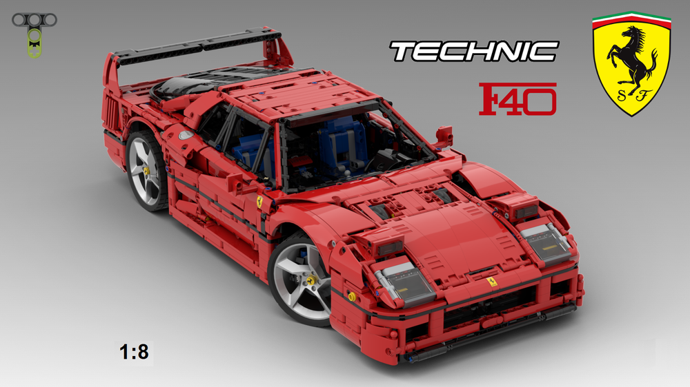 Lego 42143 Ferrarі F40 - 1:8 - alternate build