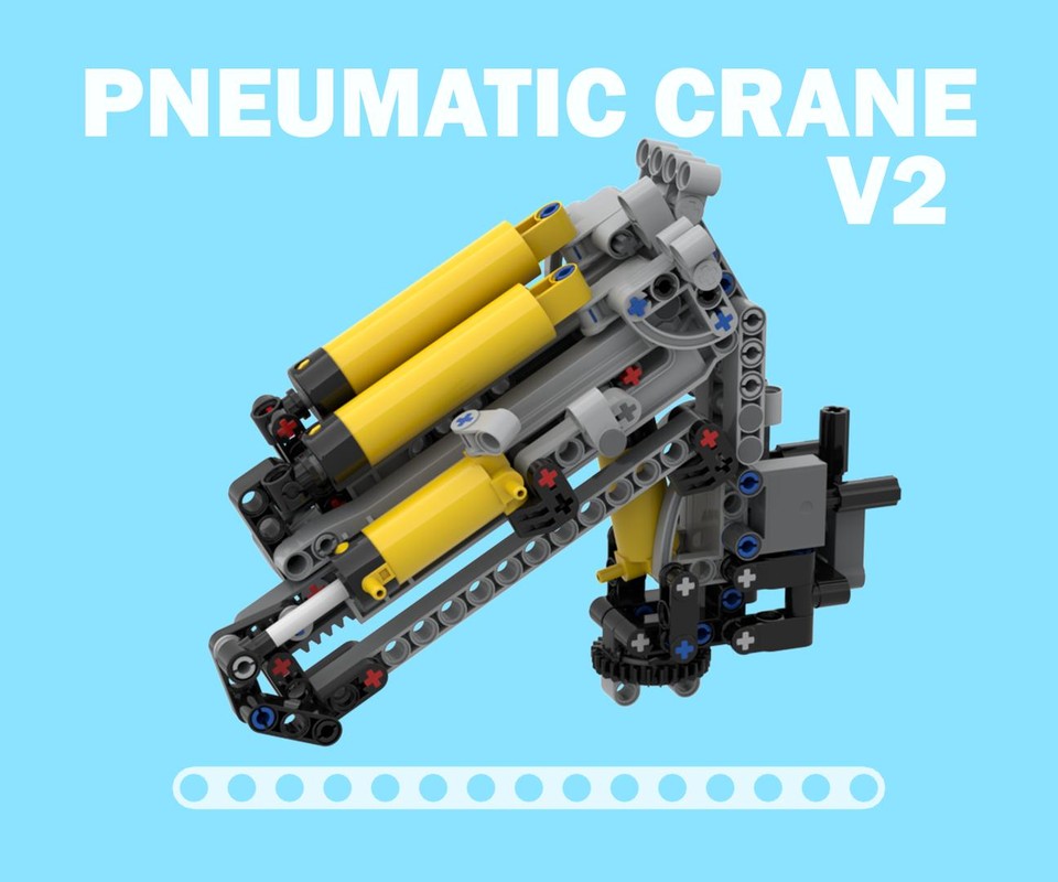 Lego Mini pneumatic crane V2