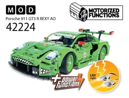 42224 Porsche 911 GT3 R REXY AO Racing Car RC MOD for Power Function Motors