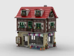 Modulares ländliches Geschäft- und Wohnhaus / Rural business and residential house