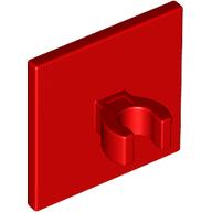 Lego Road Sign Clip-on 2 x 2 Square [Thick Open O Clip] / Red