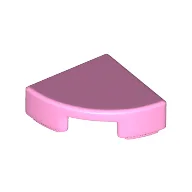 Tile Round 1 x 1 Quarter / Bright Pink