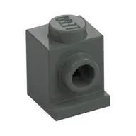 Brick Special 1 x 1 with Headlight / Dark Gray