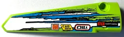 Technic, Panel Fairing # 6 Long Smooth, Side B with 'NORTHERN', 'OIL', 'CAR BURETOR', 'WRENCH' and Blue and White Stripes Pattern (Sticker) - Set 42103