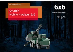 Micro BAE System Bofors Archer 6x6 mobile artillery system