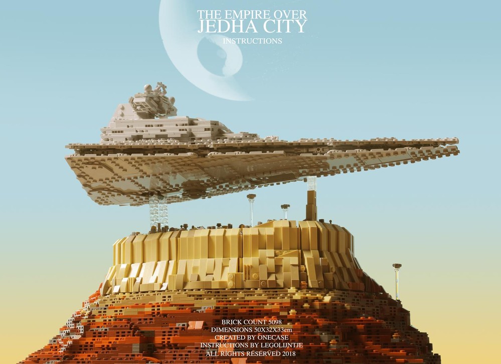 Lego The Empire over Jedha City