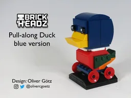 Pull-along Duck BrickHeadz (blue version)