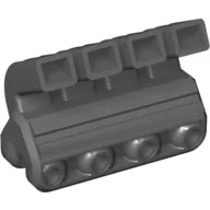 Engine, Technic RC Car Quadruple Pipe / Pearl Dark Gray