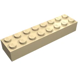 Brick 2 x 8 / Tan