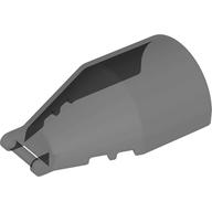 Lego Windscreen 7 x 4 x 2 Round with Handle / Trans-Black