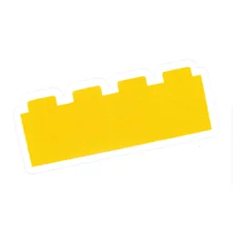 Sticker, Basketball Experience, Brick - Yellow / [No Color/Any Color]