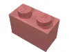 Brick 1 x 2 / Sand Red