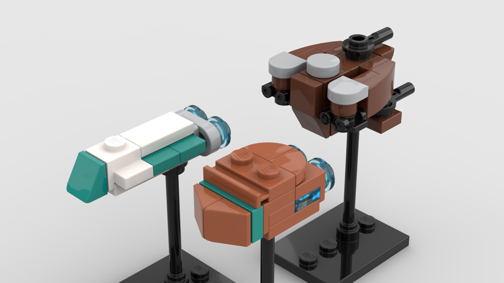 Lego 1:1455 Zayne Carrick's Starships: Moomo Williwaw, The Last Resort, Little Bivoli