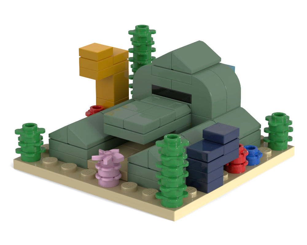 Lego Ocean Monument Biome - Expansion for "21265-1 The Crafting Table"