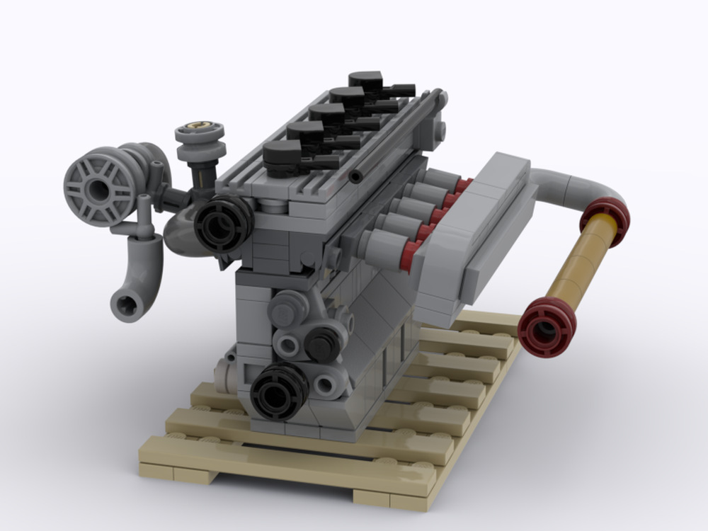 Lego Audi 5 Cylinder Quattro S1 Engine