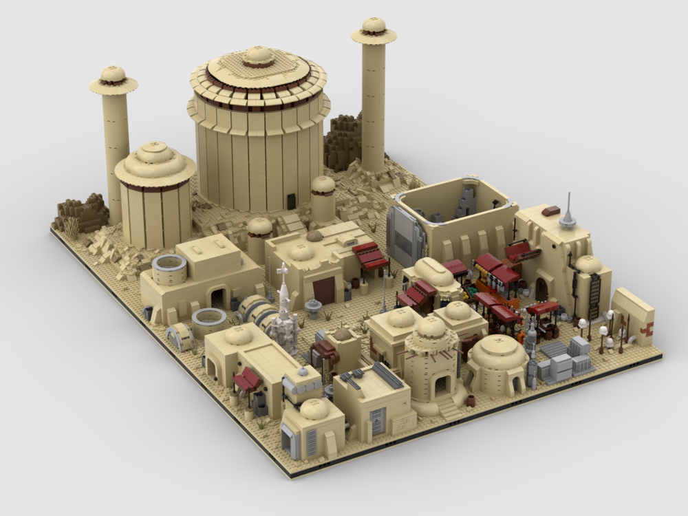 Lego Modular Space desert village | Build from 18 MOCs