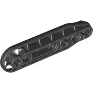 Technic Beam 1 x 7 with Fan / Black