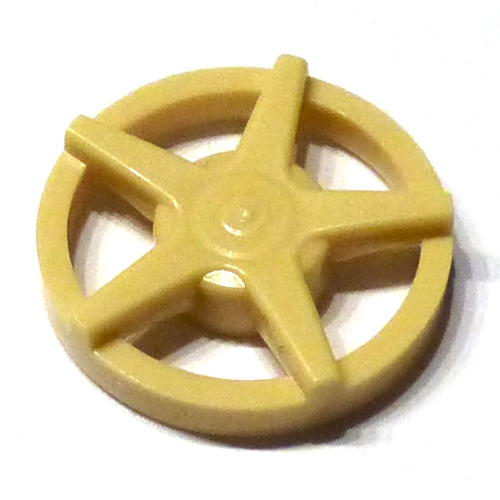 Lego Wheel Cover 5 Spoke - for Wheel 18976 / Tan
