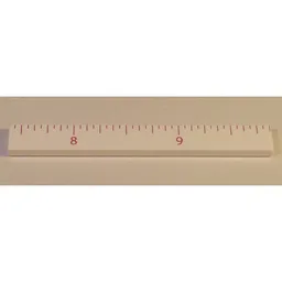 Tile 1 x 8 with Ruler INCH 8 - 9 Pattern / White