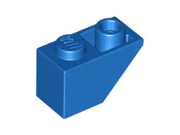 Brick Sloped Inverted 45° 2 x 1 / Blue