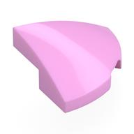 Lego Brick Round Corner, Curved 2 x 2 x 2/3 Quarter Circle With 1 x 1 Bottom Cutout / Bright Pink