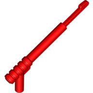 Lego Weapon Spear Gun with Rounded Trigger and Thin Spear Base / Red