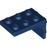 Bracket 2 x 3 - 2 x 2, Curved Sides / Dark Blue