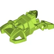Large Figure Foot, Small with Axle Connector / Lime