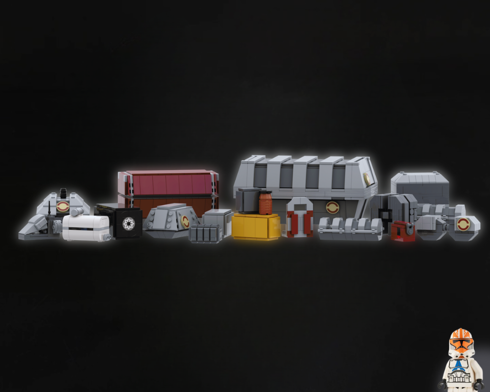 Lego Galactic Republic - Crates, Containers & Structures