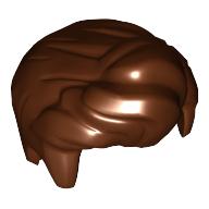 Lego Hair Front Quiffed Right / Reddish Brown