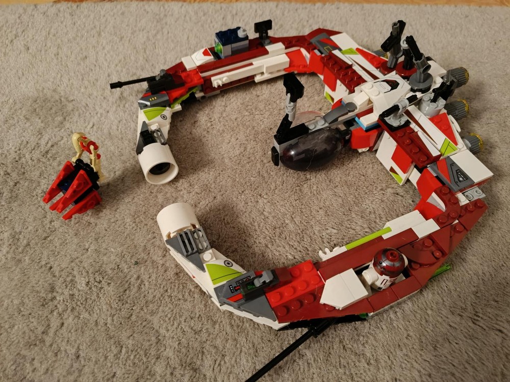 Lego Bobi-wan's separatist lucrehulk battleship