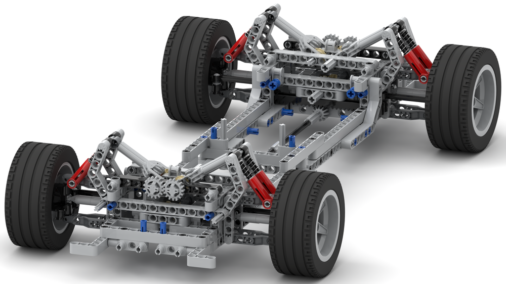 Lego Basic Car Chassis with Adjustable Ride Height