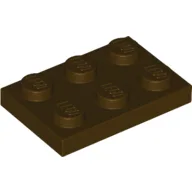 Plate 2 x 3 / Dark Brown