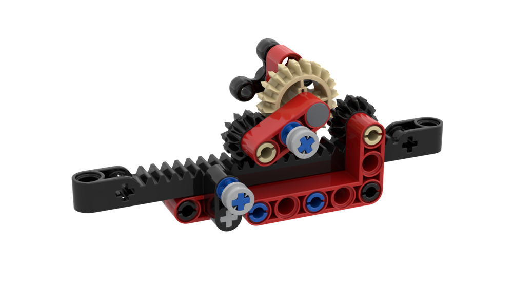 Lego Gear Rack to One-Way-Rotation #1