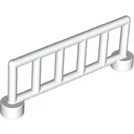 Duplo Fence Railing 1 x 6, with 6 Posts / White