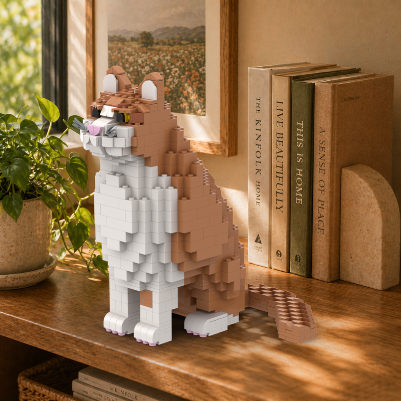Lego Orange & White Bicolor Cat