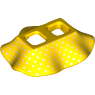 Lego Minifig Hipwear Skirt with Small White Spots Print / Yellow