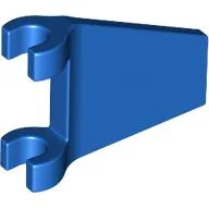 Flag 2 x 2 Trapezoid with Flared Area between Clips / Blue