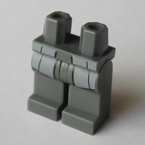 Lego Hips and Dark Bluish Gray Legs with Light Bluish Gray Jacket Bottom Print (Claire Dearing) / Dark Bluish Gray