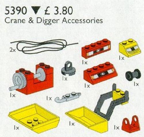 Lego Crane and Digger Accessories