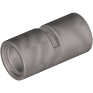 Lego Technic Pin Connector Round [Slotted] / Flat Silver