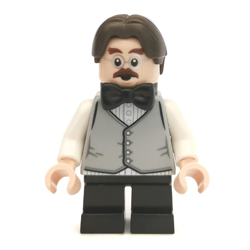 Lego Professor Filius Flitwick, Light Bluish Gray Vest over White Shirt