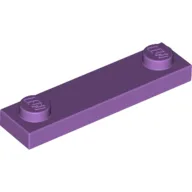 Plate Special 1 x 4 with 2 Studs, 3 Bottom Tubes / Medium Lavender